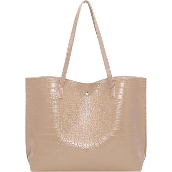 CHARMORE Tote Bags Vegan Leather Purses for Women Big Capacity Shoulder Handbags - Picture 5 of 5